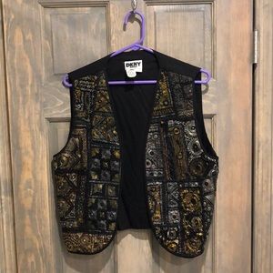 Gold/silver vintage vest